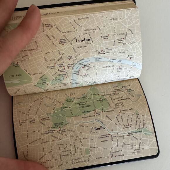 Vintage Tiffany & Co. Black Leather Address Book 5 1/4" by 3 1/4" New - Picture 3 of 6